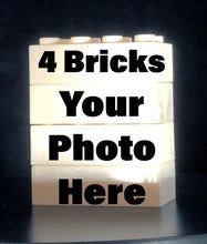 Load image into Gallery viewer, (4 Bricks) CUSTOM PRINTING ON LEGO COMPATIBLE BRICKS