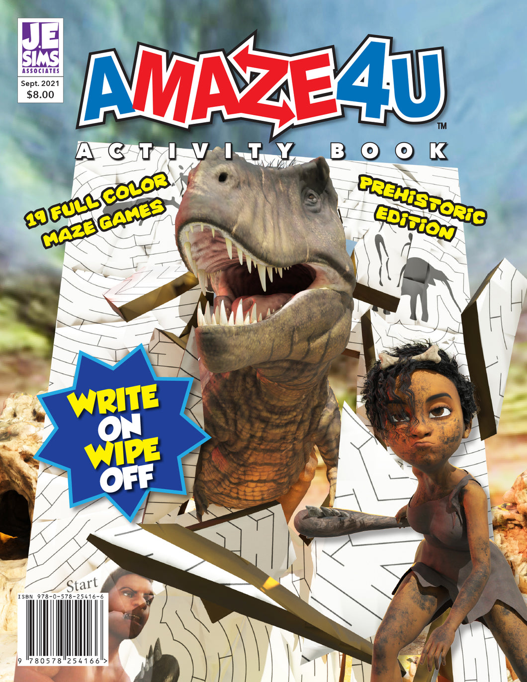 AMAZE4U Activity Book: Prehistoric Edition